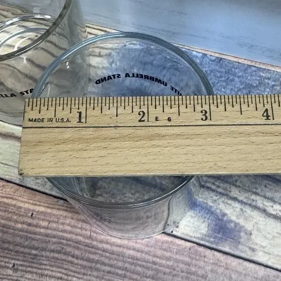 Absolut Vodka Rocks Glasses The Absolute Umbrella Stand Set of 4 Barware - Picture 5 of 6